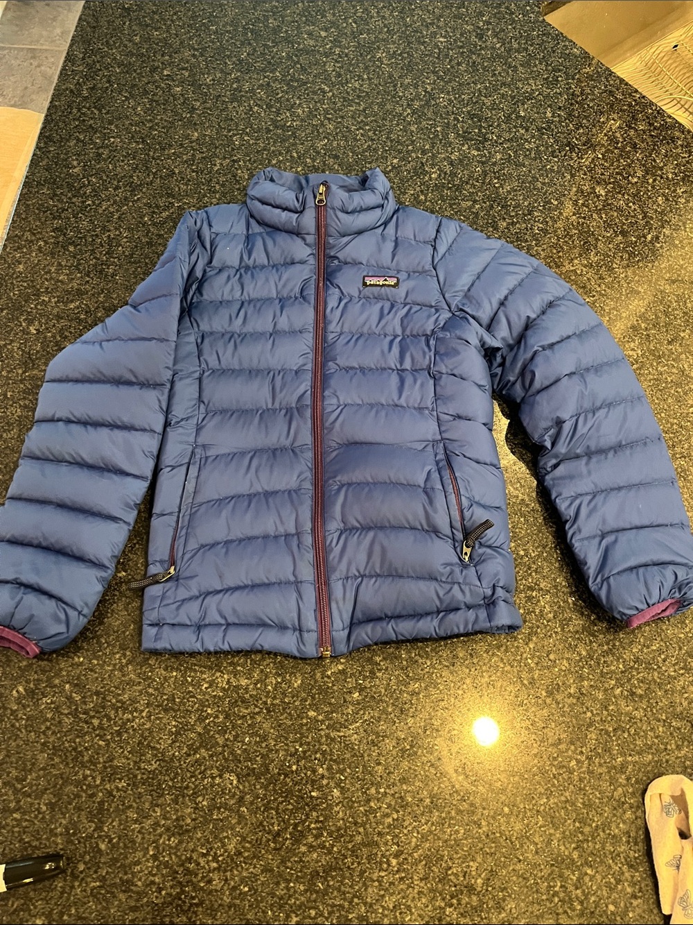 Patagonia Kids Puffy Jacket in Blue